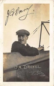 Asbury Park NJ J. A. Drexel Pilot and Sydney MacDonald Autographs RPPC - Picture 1 of 1