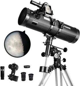 Telescope 130EQ Newtonian Reflector Telescopes for Adults, Professional Telescop - Picture 1 of 6