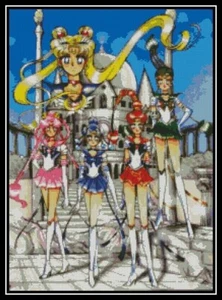 Sailor Moon 2 - Cross Stitch Chart/Pattern/Design/XStitch - Picture 1 of 3