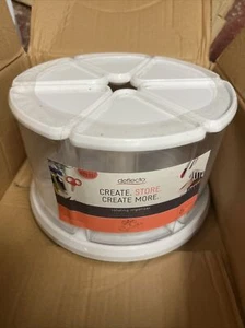Deflecto Carrusel Organizador Giratorio, 6 Cubos Blanco Más 9 Cubos (incompleto) - Imagen 1 de 5