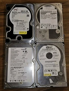 3.5" Hard Drives MDT 320gb Hitachi 2tb Segate 160gb WD 250gb *Parts Or Repair* - Afbeelding 1 van 9
