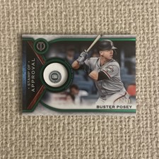 2021 Topps Tribute Stamp of Approval Relics /99 Buster Posey  Giants Patch