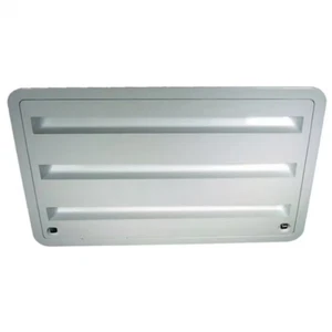 RV Refrigerator Lower/Upper Side Mount Vent Assembly - Polar White - Picture 1 of 12