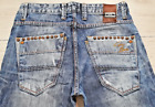 Cipo & Baxx Herren Denim Jeans Hose Vintage Lifstyle Mode Abstrakt Krass W30 L32