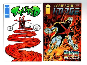 4 IMAGE COMICS LOT #2 NM STUPID #1 INSIDE IMAGE #8, 18 TRENCHER #1 SPAWN PARODY - Picture 1 of 4