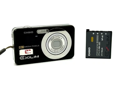 Casio Exilim EX-Z20 8.1MP Digital Camera - Black - Tested - Image 1 of 4