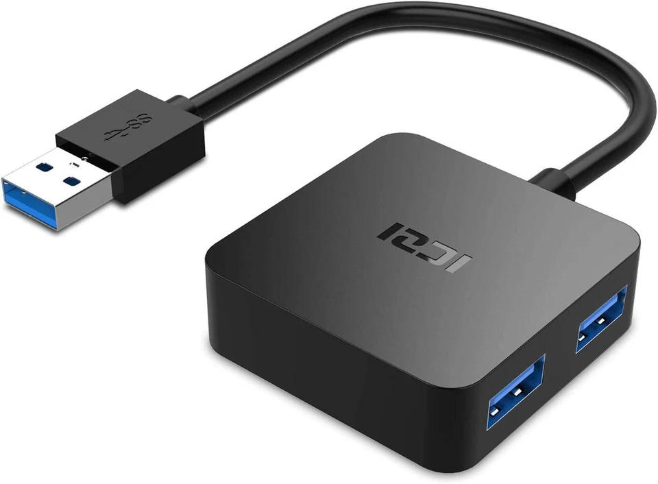 Hub USB 3.0, 4 Porte Ultra Mini Hub USB 3.0 per Trasmissione Dati Alta velocità  - Immagine 1 di 1