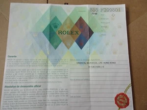 100% original Rolex 79160  Guarantee Paper  y serial - - Picture 1 of 3