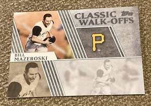 2012 Topps Classic Walk-Offs Bill Mazeroski #CW-1 Pittsburgh Pirates HOF - Picture 1 of 2