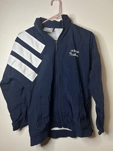 Vintage Adidas Jacket XLarge Youth Blue winderbreaker trefoil 3 stripe logo 90s - Picture 1 of 12