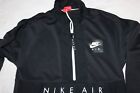 NIKE HERITAGE AIR 1/2 ZIP TRACKSUIT TRACK JACKET BLACK SIZE XSMALL XS MENS S19