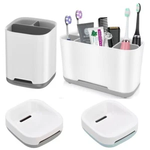 Electric Toothbrush Holder Bathroom Caddy Storage Large Multifunction Organizer - Picture 1 of 26