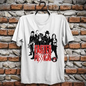 Vintage Faster Pussycat Band Heavy Cotton S-234XL Unisex Weiß Shirt SE452 - Bild 1 von 5