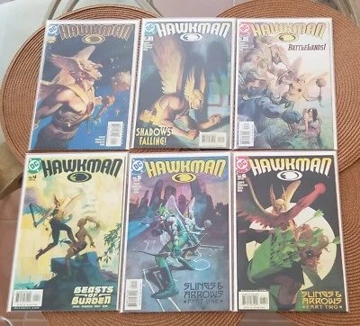 Hawkman #1-49 (2002) + Hawkgirl #50 Completo Casi Nuevo Ejecución DC Comics Trapos/Palmiotti Firmado Foto 1 de 4