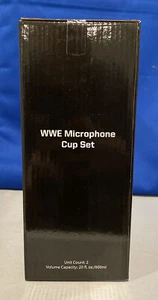 WWE Slam Crate Microphone Cup Set Of 2 Cups 20 Fl. Oz Brand New In Box 2017 - Bild 1 von 5