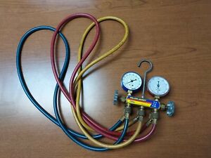 Yellow Jacket Test And Charging Manifold Gauges Imperial Hoses R12 R22 R502