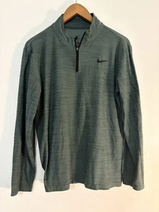 Nike Running Dri-Fit 1/4 Zip Pullover Shirt Men’s Size Medium Green - Picture 1 of 6