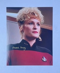 Elizabeth Dennehy original handsigniertes 8x10 Foto Autogramm, Star Trek - Bild 1 von 2