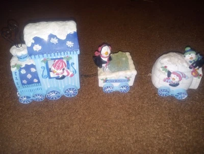 Decoración Tren Navidad Pingüino Foto 1 de 3