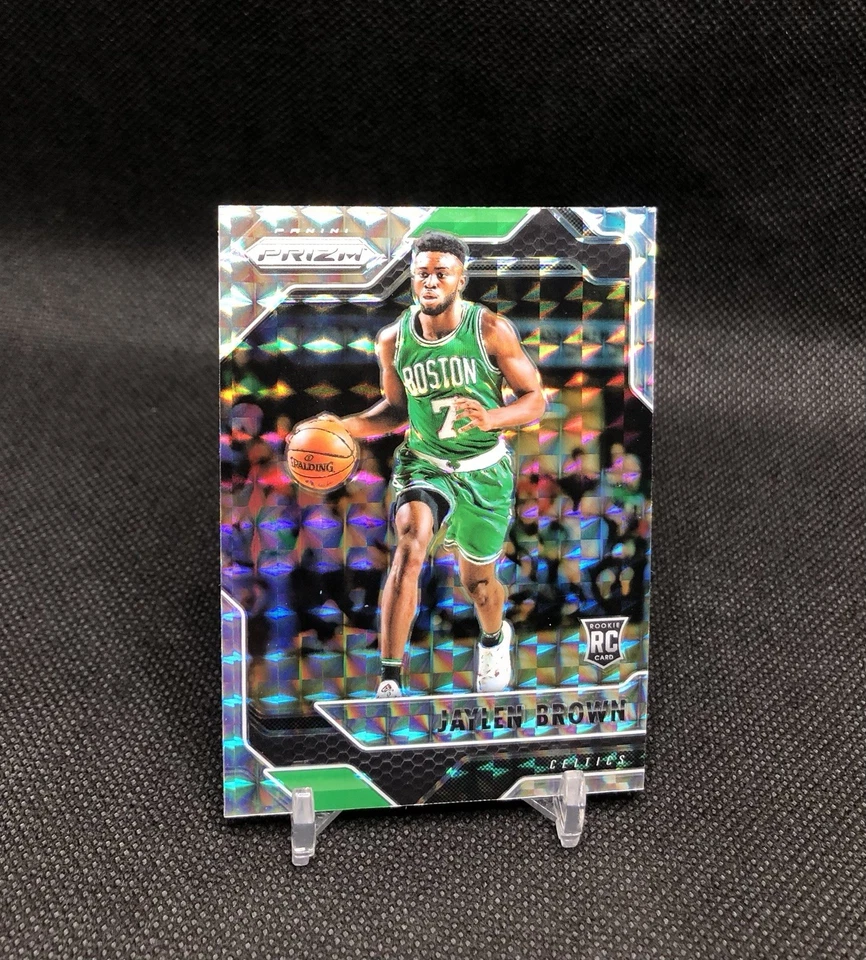 Tarjeta de novato Prizm MOSAIC Jaylen Brown 2016-17 PLATA PRIZM SSP No. 45 RARO 📈📈 Foto 1 de 4
