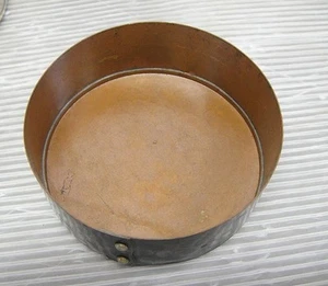 Gyokusendo Tsuikidouki Chazutsu Riveted Copper Tea Caddy with Box 3.1x2.8in - Picture 1 of 10