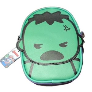 Marvel Avengers Hulk Zip Case Tasche Buckle-Down Grün Lila Etui Neu mit Etikett 8,5x6,5 - Bild 1 von 4