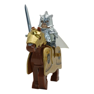 MOC Game of Thrones Golden Knight With Hors Custom Minifigures - Image 1 of 2