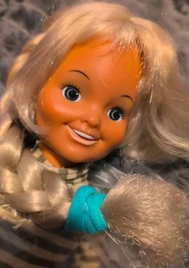 Muñeca Ideal Chrissy Family Dina 15" Orig. Camisa + Bufanda Ideal ¡Gran Pelo! - Imagen 1 de 5