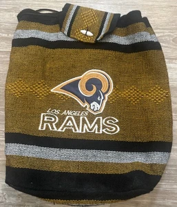 Los Angeles Rams LA logo Mexican Poncho Style backpack handmade bag tote NFL - Picture 1 of 6