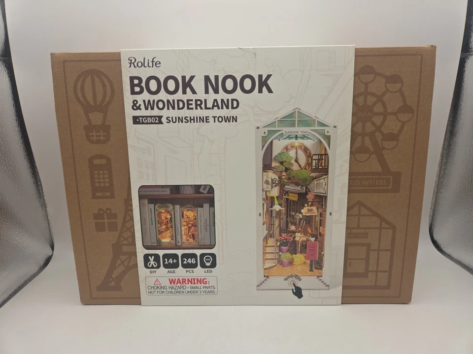 Sunshine Town 3D Creative Bookends DIY Project Rolife (TGB02)