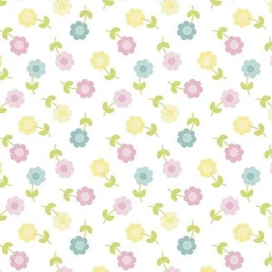 BTY Sweet Meadow Flower Cotton Fabric By The Yard 46774 - Picture 1 of 1