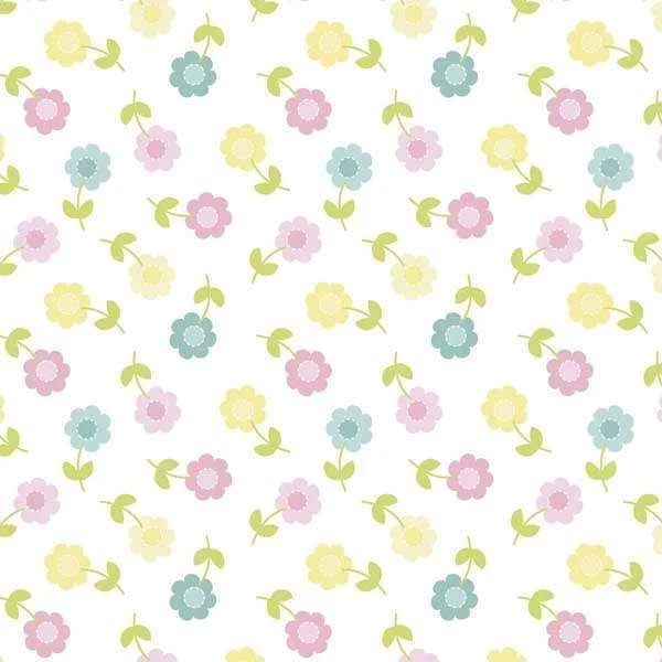 BTY Sweet Meadow Flower Cotton Fabric By The Yard 46774 - Image 1 of 1