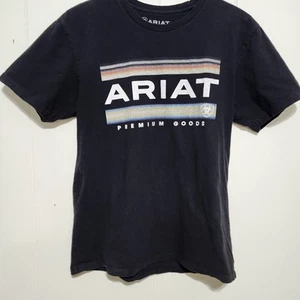 Camiseta Ariat Hombres Med Gráfico Logo Manga Corta Algodón Informal Cuello Redondo Occidental - Imagen 1 de 5