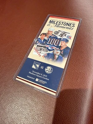 Комплект из 2 билетов NY Rangers Centennial Night MSG SGA 11/8/25 и 10/20/25  - Изображение 1 из 2