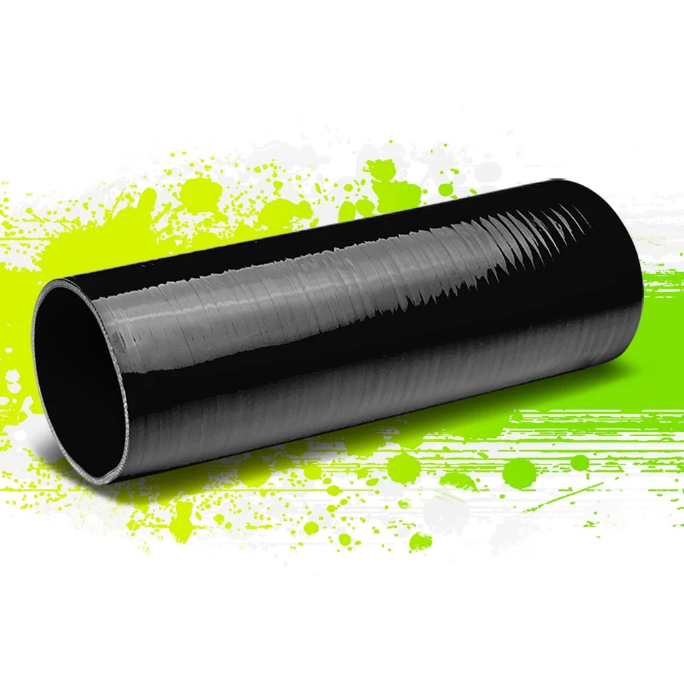 3.5"ID 12" LARGO RECTO 4 CAPAS NEGRO SILICONA MANGUERA ADMISIÓN DE AIRE/TURBO TUBO ACOPLADOR Foto 1 de 1