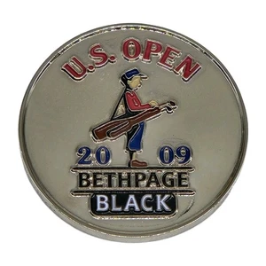 US Open Bethpage Black June 2009 Golf Coin Token Black Course Warning - Picture 1 of 2