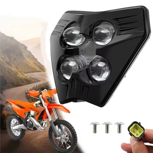 LED Headlight Head Lamp DRL For  KTM 150-500 EXC EXCF XCW XCF-W XW-F 2024-2025 - Picture 1 of 12