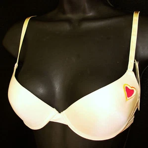 Personal Identity Push-up BH 34B Bügel beige Akt Herz Mikrofaser 34 B neu mit Etikett - Bild 1 von 8