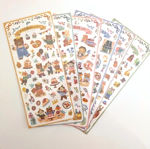 6x MINDWAVE Merry Friends Journal Sticker Sheet Pack (Complete Full Set) - Picture 1 of 13