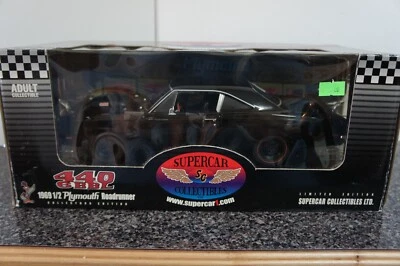 Supercar 1/18 Limited Edition 1969 1/2 Plymouth Roadrunner 440 6BBL Black - Image 1 of 4