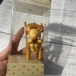 American Greetings 1984 Holiday Ornament - braun und rot - Bild 1 von 4