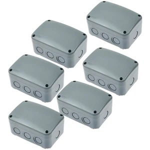 Caja de conexiones de plástico para caja eléctrica impermeable paquete de 6 4 7/8"×3 1/4"×2 1/4" - Imagen 1 de 12