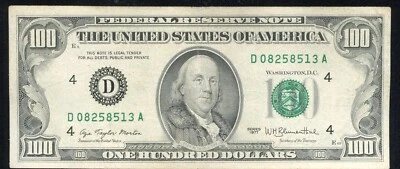 1977 $100 ONE HUNDRED FRN FEDERAL RESERVE NOTE CLEVELAND, OH EXTREMELY FINE - Image 1 of 2