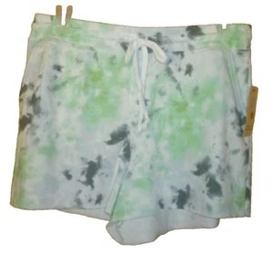 Women's L 12-14 Woven Sleep Shorts Green New - Picture 1 of 1