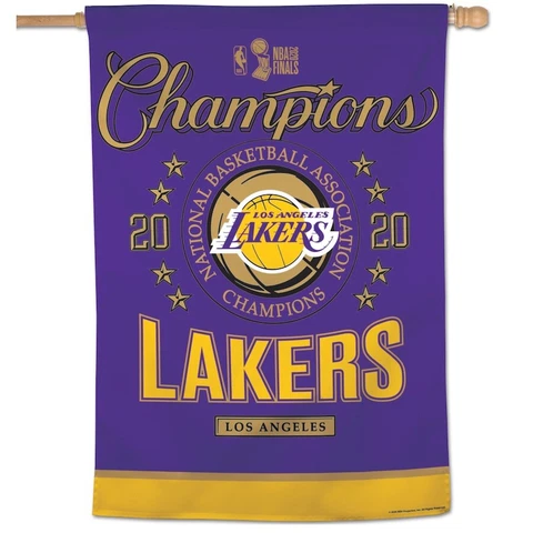 Los Angeles Lakers Wincraft NBA 2020 World Champions 28x40 Vertical Flag Cover