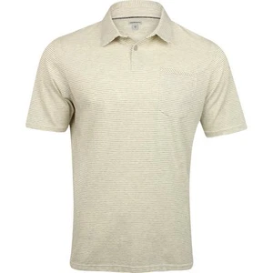 Ashworth Jersey Mini Stripe Golf Shirt Navy (M) AE5419 Mid Grey Heather - Bild 1 von 1