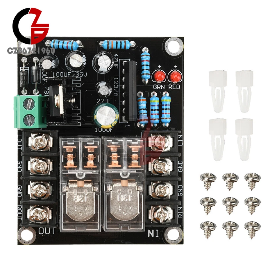 UPC1237 Stereo Speaker Protection Board Delay Boot Circuit Module 12-18V 300W*2 - Image 1 of 4