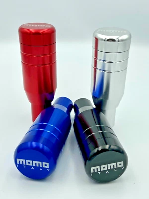 Universal PLATEADO Momo Perilla de Cambio Equipo Deportivo Aluminio Reino Unido Stock Color PLATA Foto 1 de 4