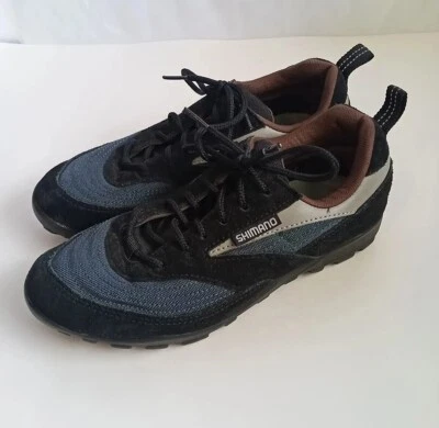 Sapatos de mountain bike SHIMANO SPD SH-M032 tamanho 38/5/24.0 azul e cinza - Imagem 1 de 4