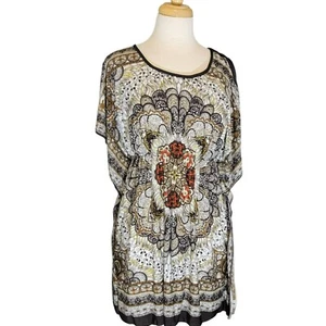 Robe sans marque, femme S/M marron cachemire, manches Dolman, pull, excellent état - Photo 1/9